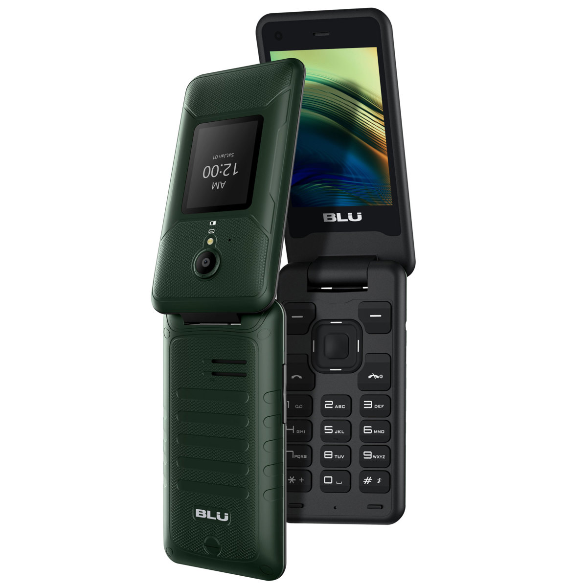 

BLU Tank Flip T0100UU 2.8" 512MB 4G LTE GSM Phone, Unlocked Green