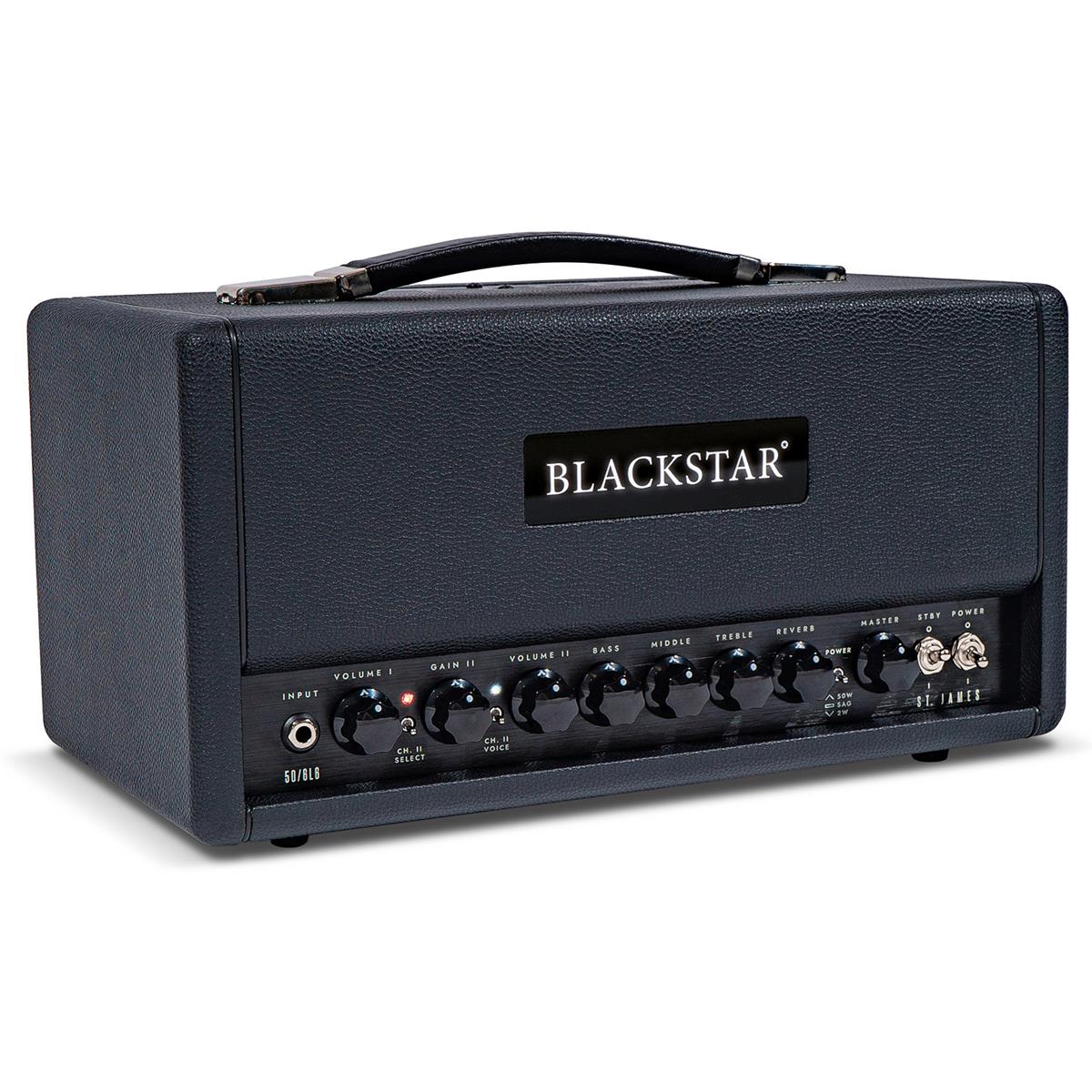 

Blackstar St. James 50W 6L6 Guitar Amplifier Head, Black