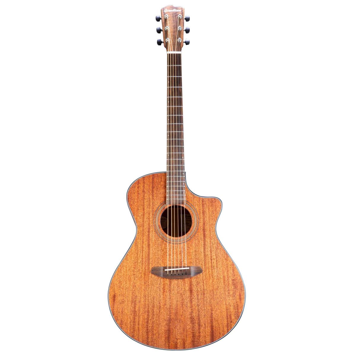 Breedlove Wildwood Concerto Satin CE Acoustic Electric Guitar, African Mahogany -  WWCO01CEAMAM