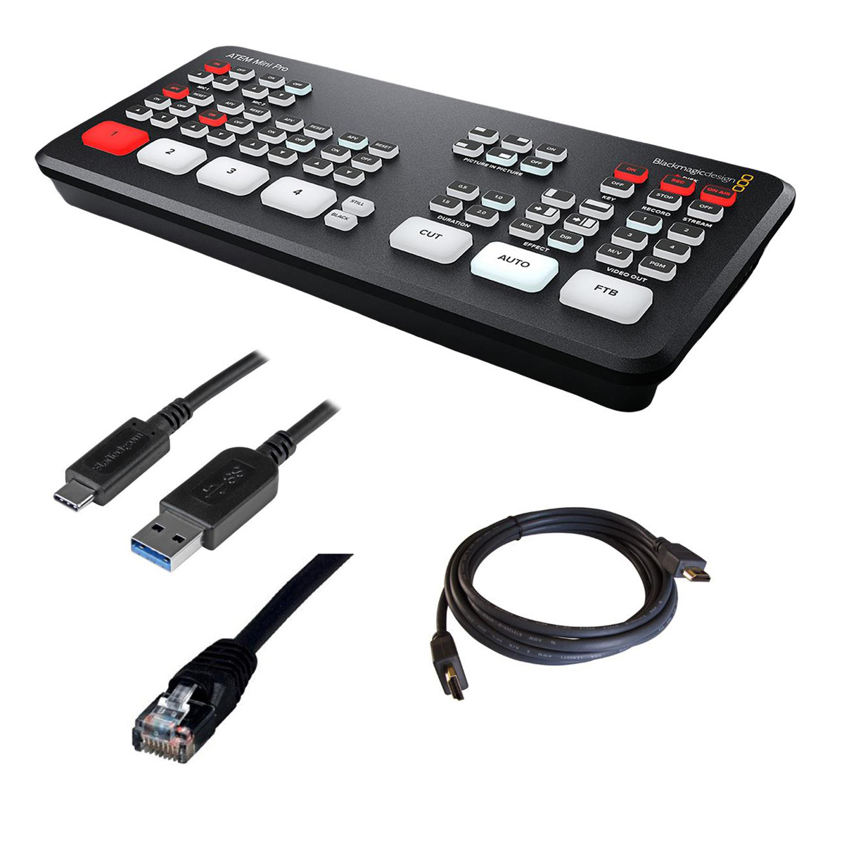 

Blackmagic Design ATEM Mini Live Production Switcher Pro W/Atem mini Pro for PC