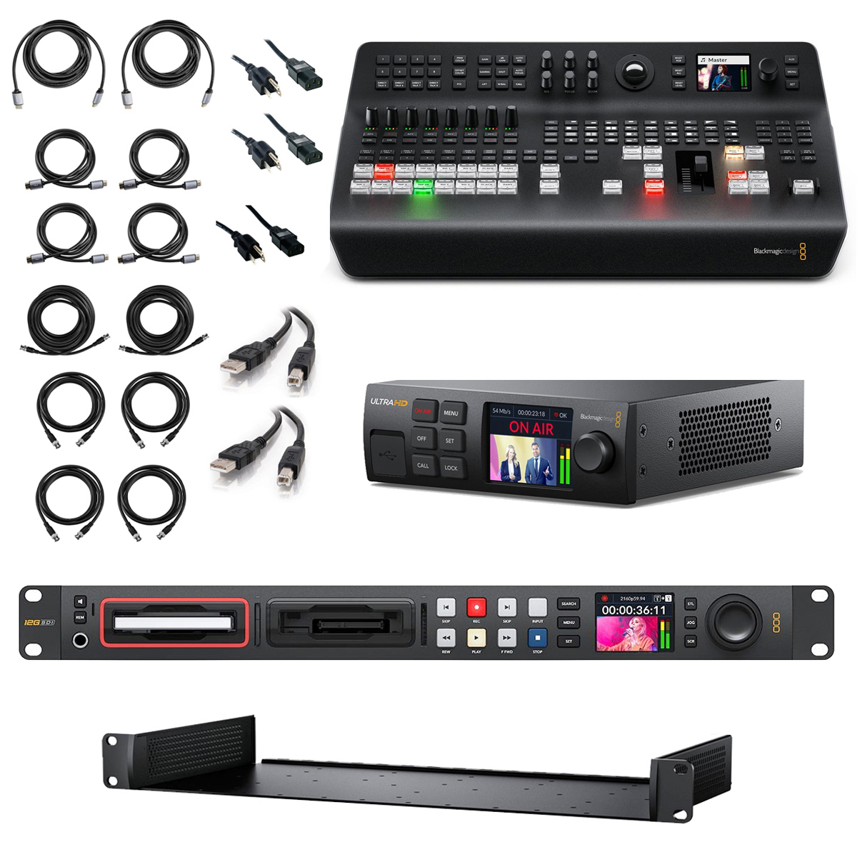 

Blackmagic Design Blackmagic ATEM Television Studio Pro 4K Switcher w/HyperDeck 4K Pro, Web Pres.