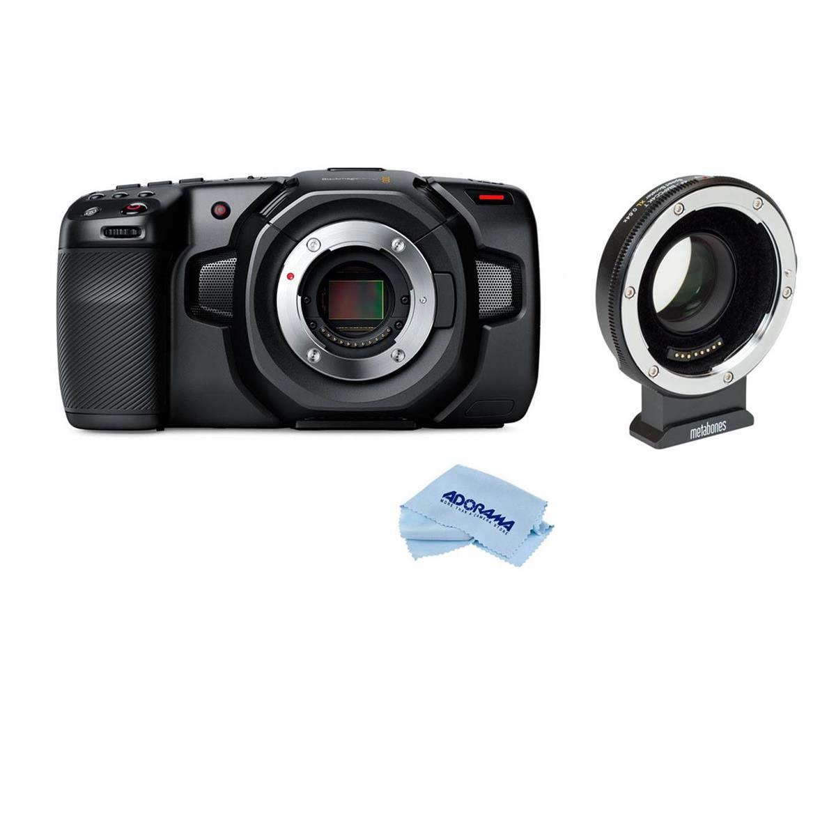 Image of Blackmagic Design Blackmagic Pocket Cinema Camera 4K With Metabones Speed Booster Adapter