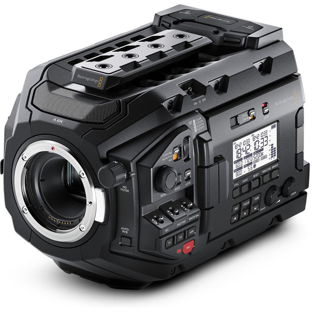 

Blackmagic Design URSA Mini Pro 4.6K Camera, EF Mount, Bluetooth Control