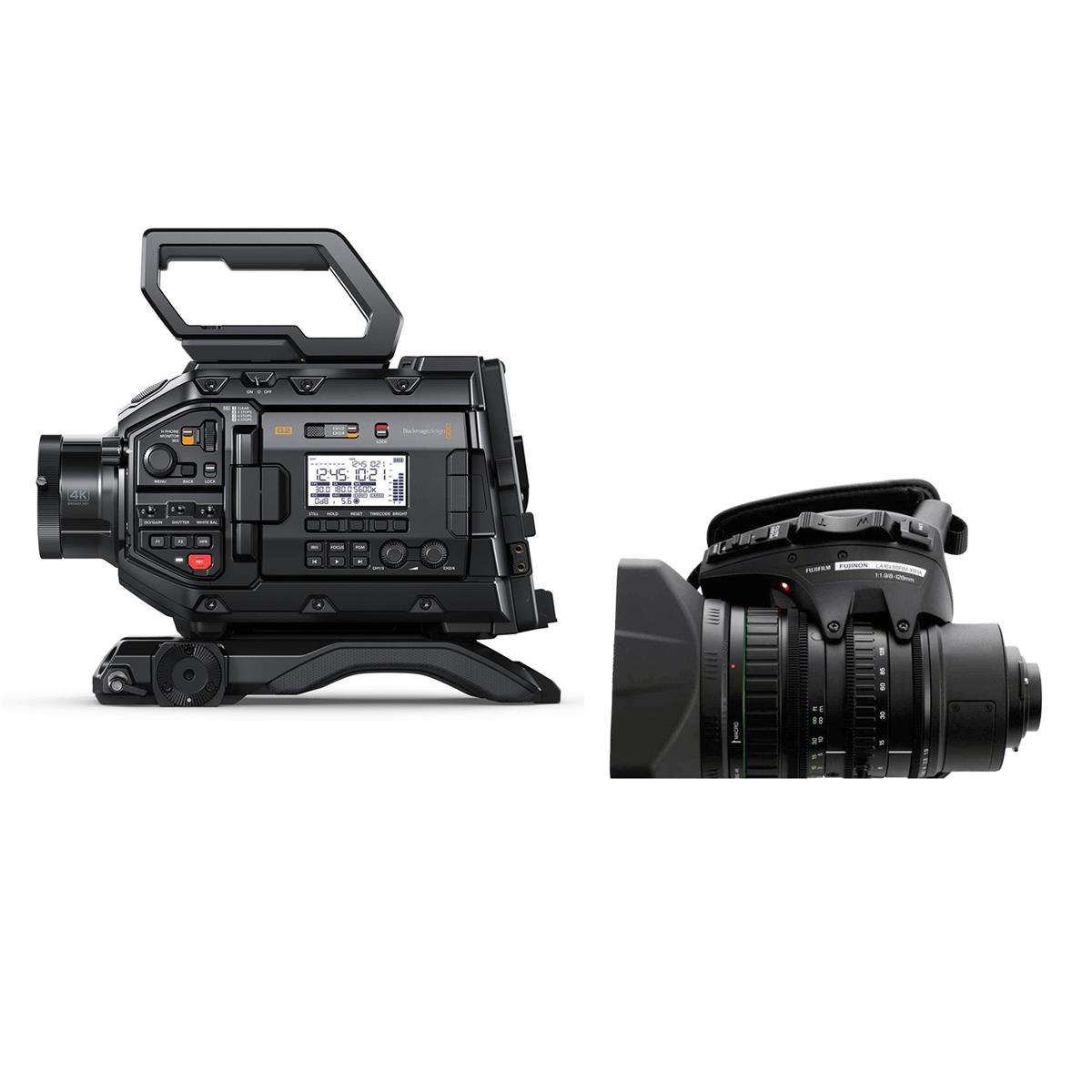 Image of Blackmagic Design URSA Broadcast G2 Camera w/Fujinon LA16x8BRM-XB1A 16x Lens