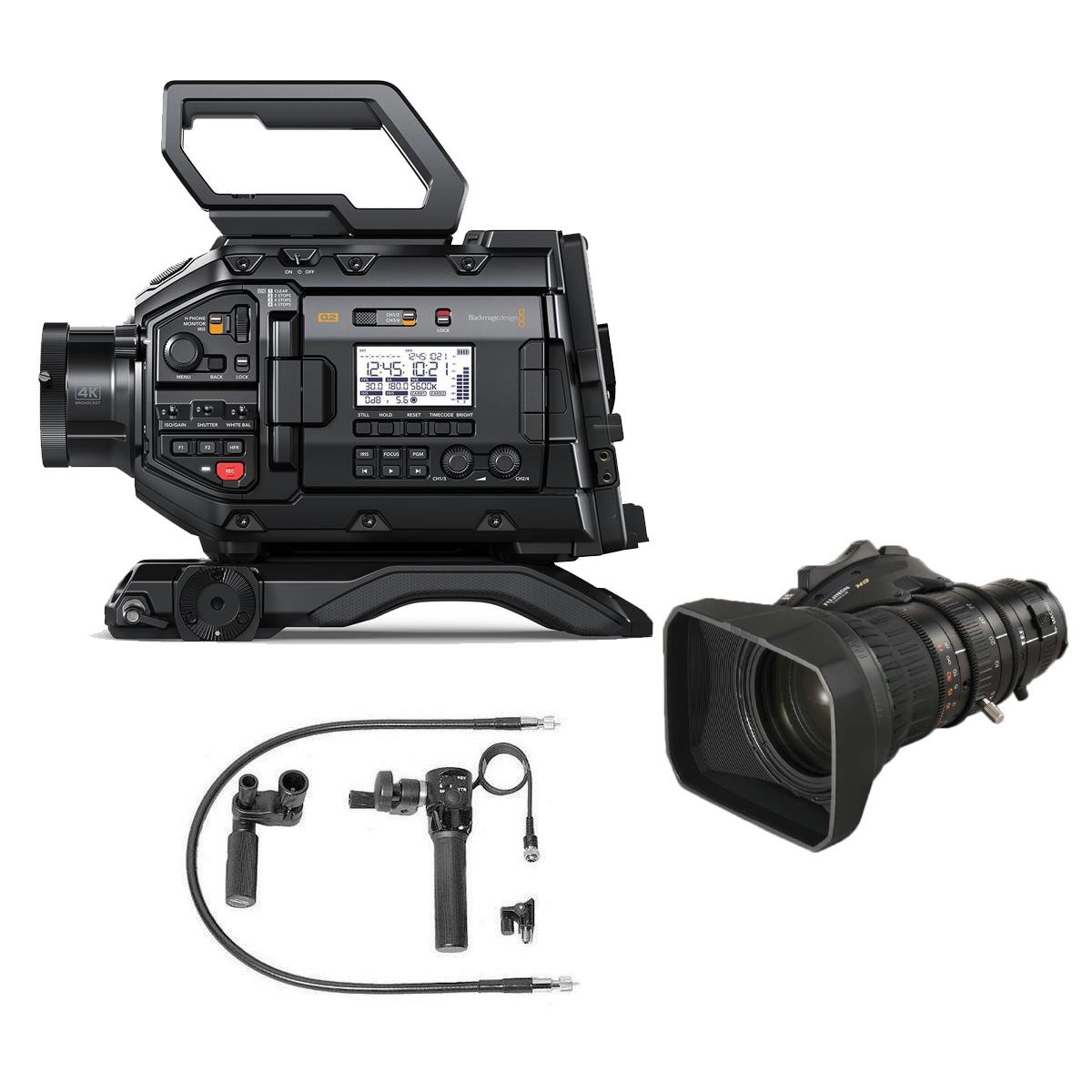 Image of Blackmagic Design URSA Broadcast G2 Camera with Fujinon XA20SX8.5BRM-K3 HD Lens