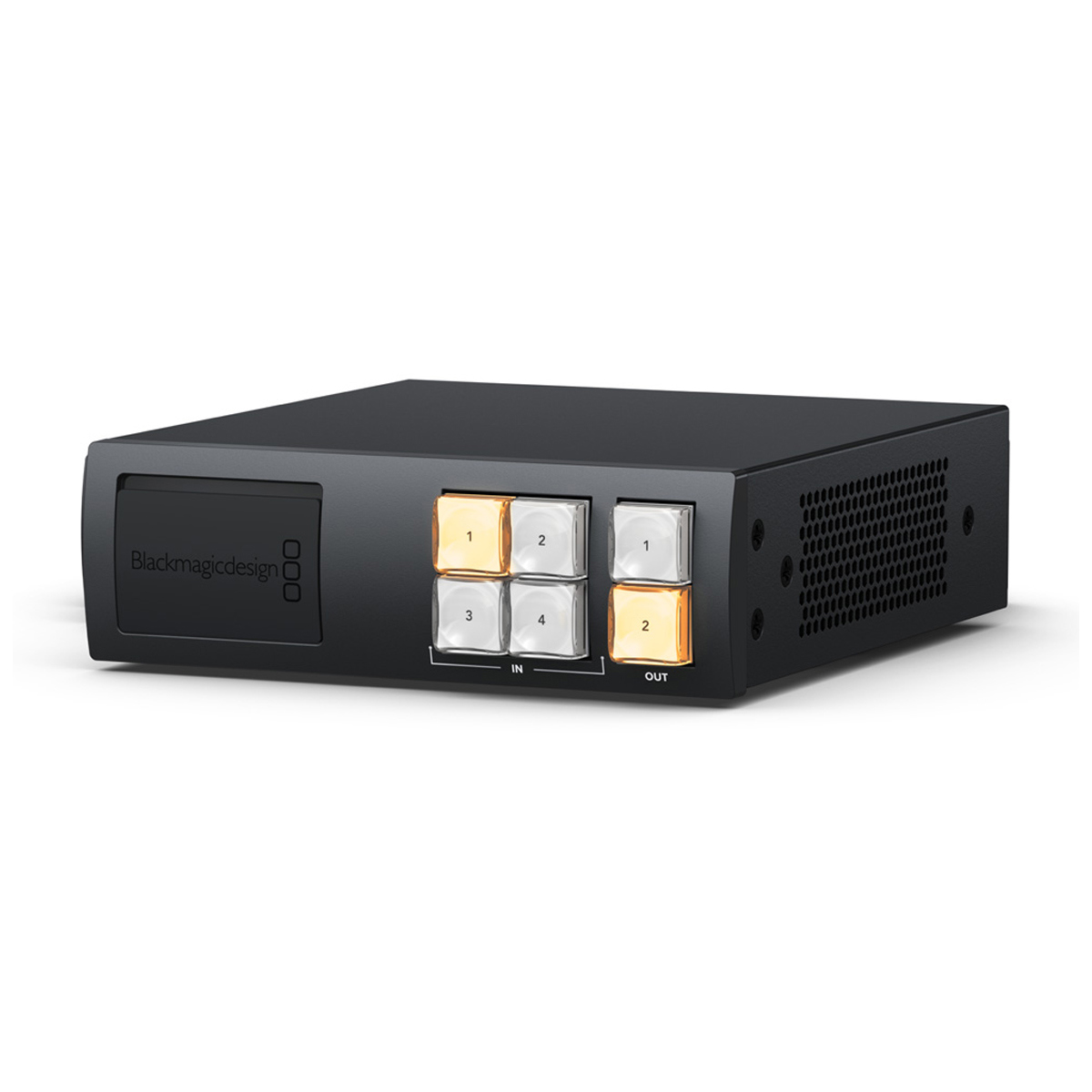 

Blackmagic Design Videohub Mini 4x2 12G Router, 4 Inputs and 2 Outputs