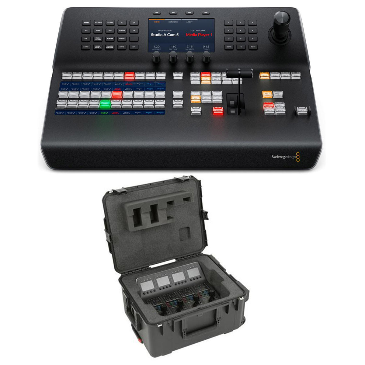 

Blackmagic Design ATEM 1 M/E Advanced Panel, Bundle with SKB iSeries Case