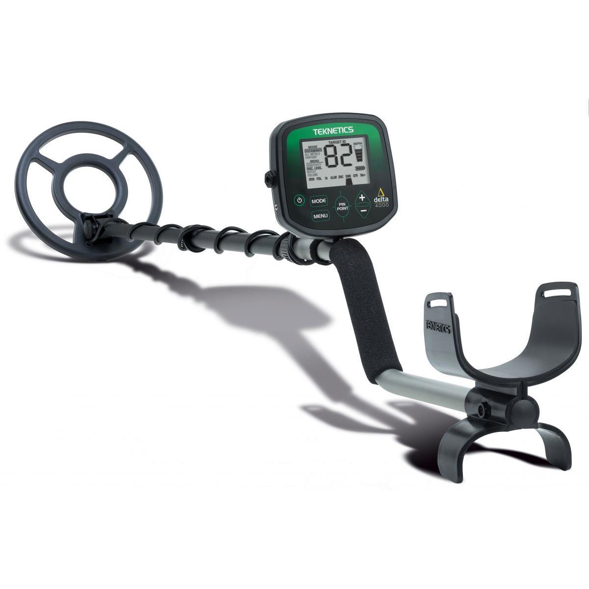 

Teknetics Delta 4000 Metal Detector, 8" Waterproof Concentric Coil, VLF 7.69 kHz