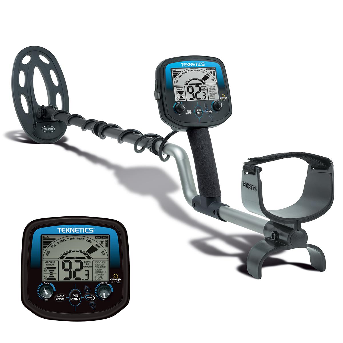 Image of Teknetics Omega 8500 Metal Detector with 10&quot; Search Coil