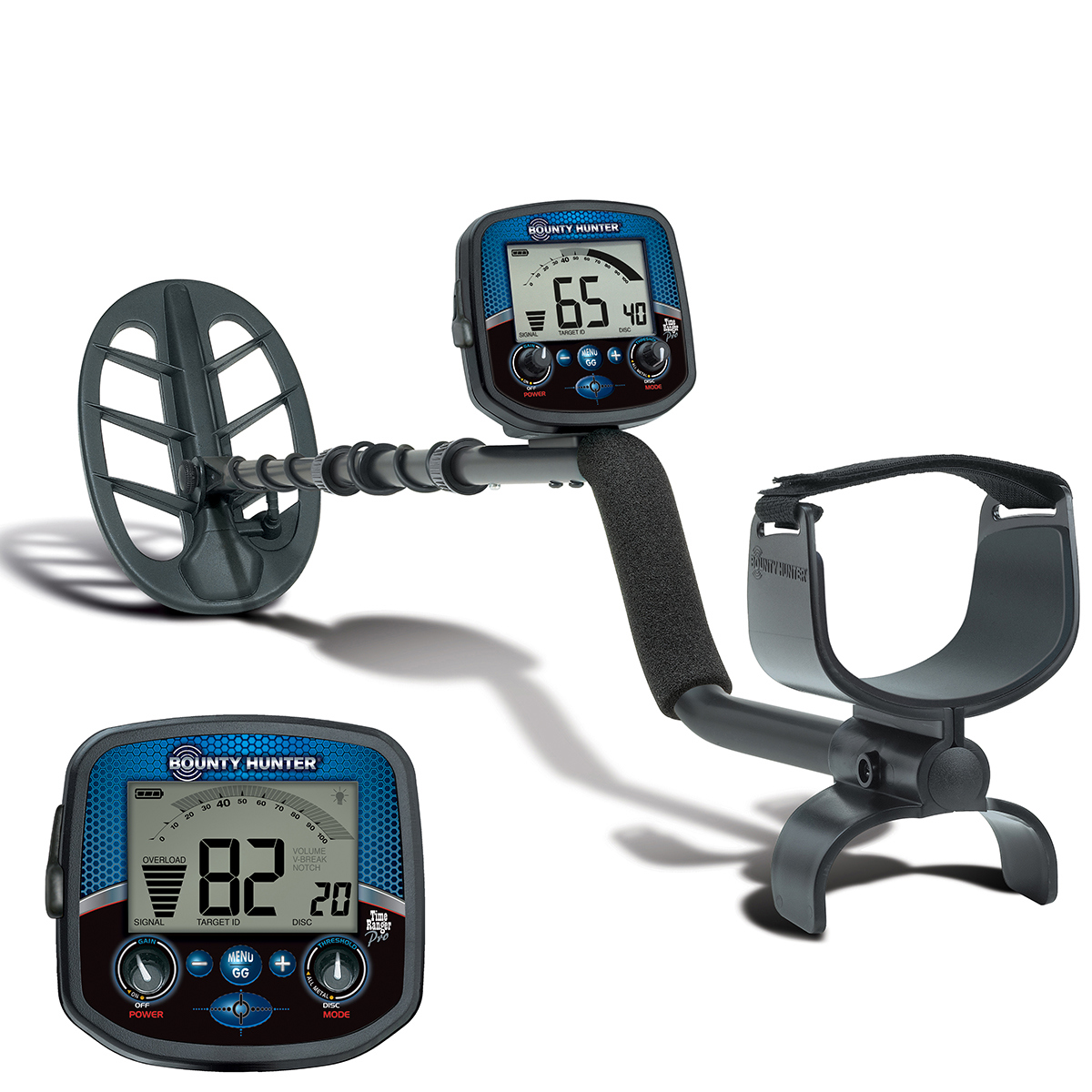 

Bounty Hunter Time Ranger Pro Metal Detector with Waterproof 11" DD Coil, 19kHz