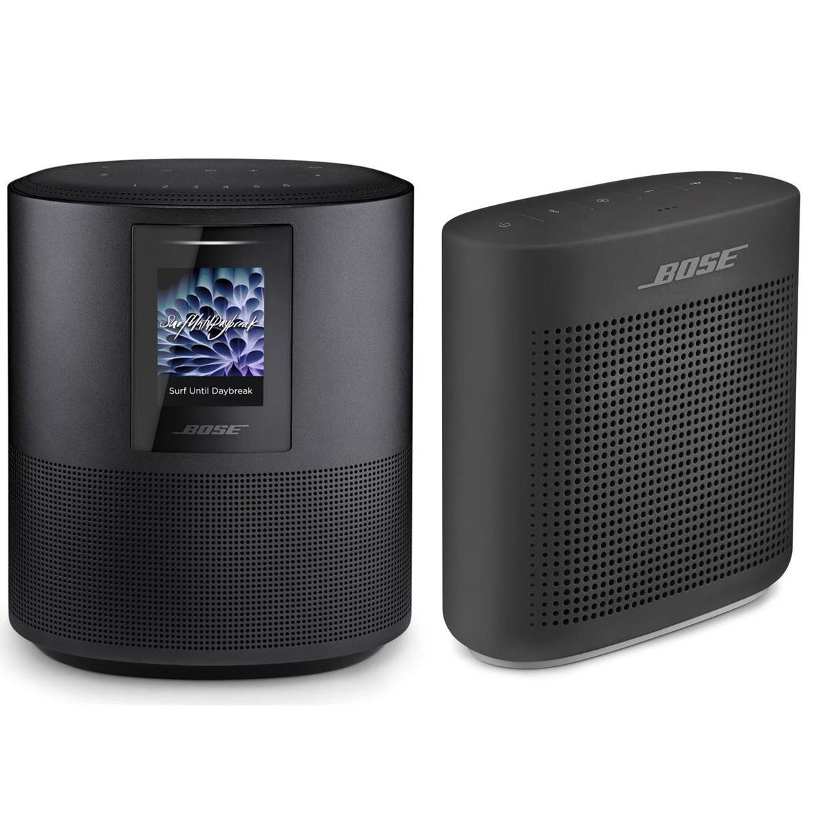 

Bose Home Speaker 500,Triple Black W/Bose SoundLnk Color Bluetooth Speaker Black