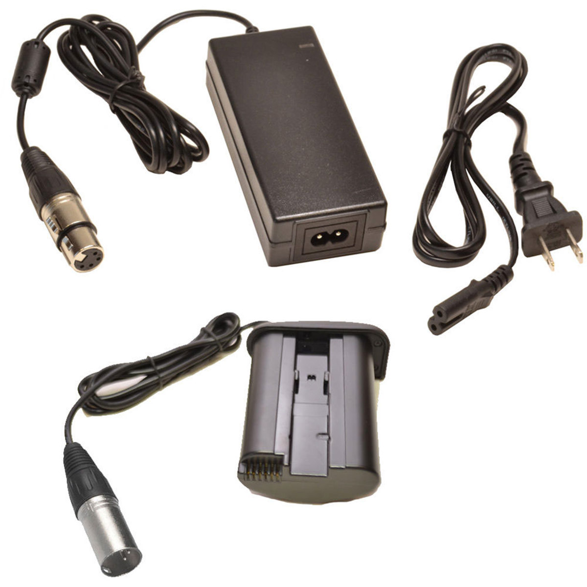 

Bescor Canon LPE19 Battery Coupler with 4-Pin Male XLR Connector & Power Supply