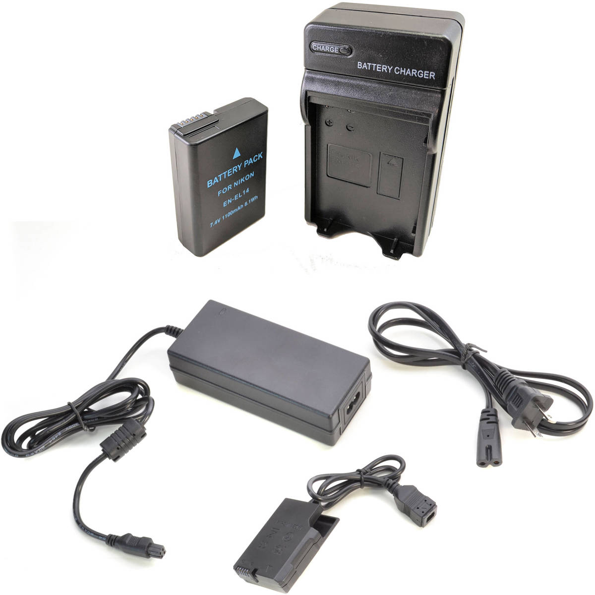 

Bescor ENEL14PRO Battery, Charger, Coupler & AC Adapter Kit for Nikon Camera