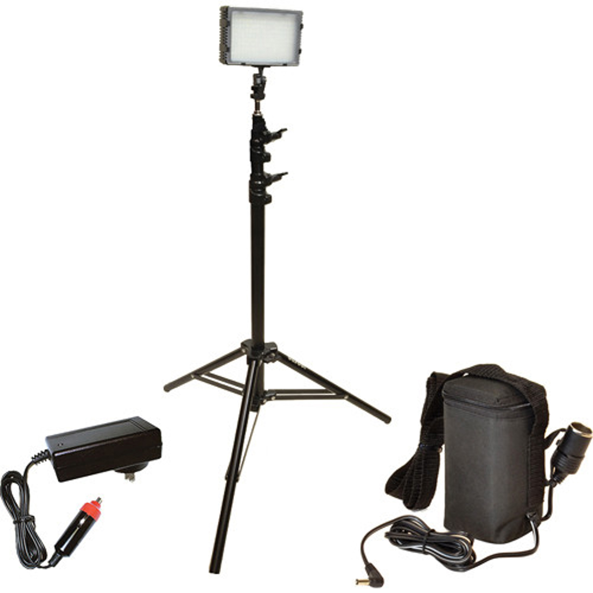 

Bescor FP-180SB Bi-Colored Single LED & 5 Hour Battery Studio Lighting Kit