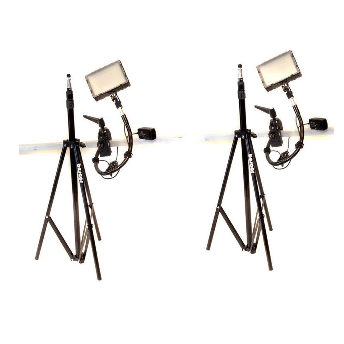 

Bescor Grip-182K Gripper Gooseneck Bi-Color 2-Light Kit with 2x Light Stand