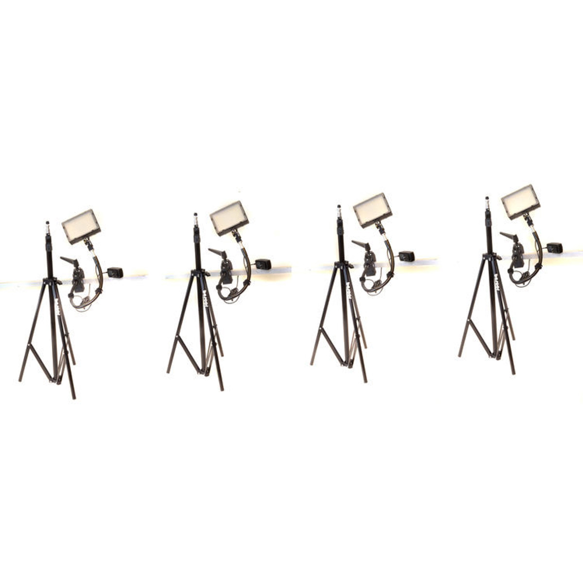 

Bescor Grip-184K Gripper Gooseneck Bi-Color 4-Light Kit with 4x Light Stand