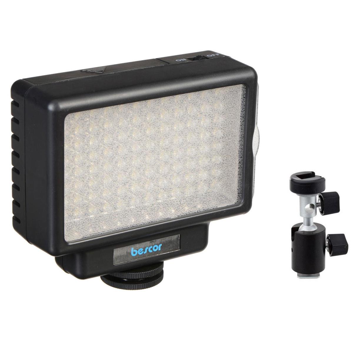 

Bescor LED-70 Dimmable 70W Video /DSLR Light, Bundle with Light Stand Adapter