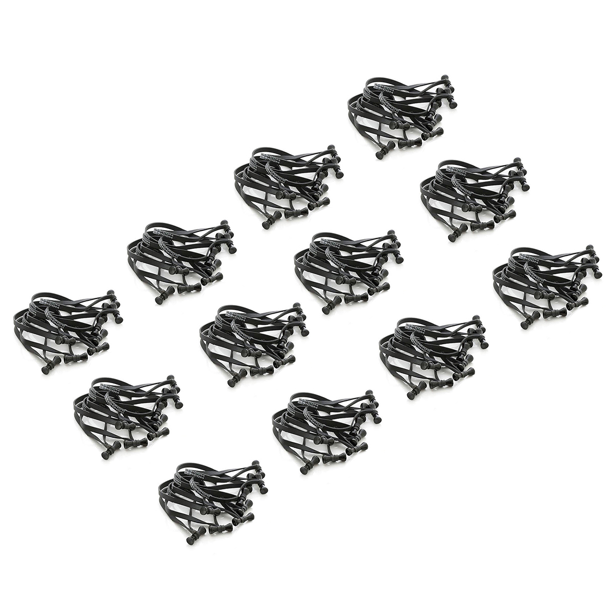 

BongoTies 12 Pack 5" Style D Cable Tie, Obsidian, (Pack Of 10)