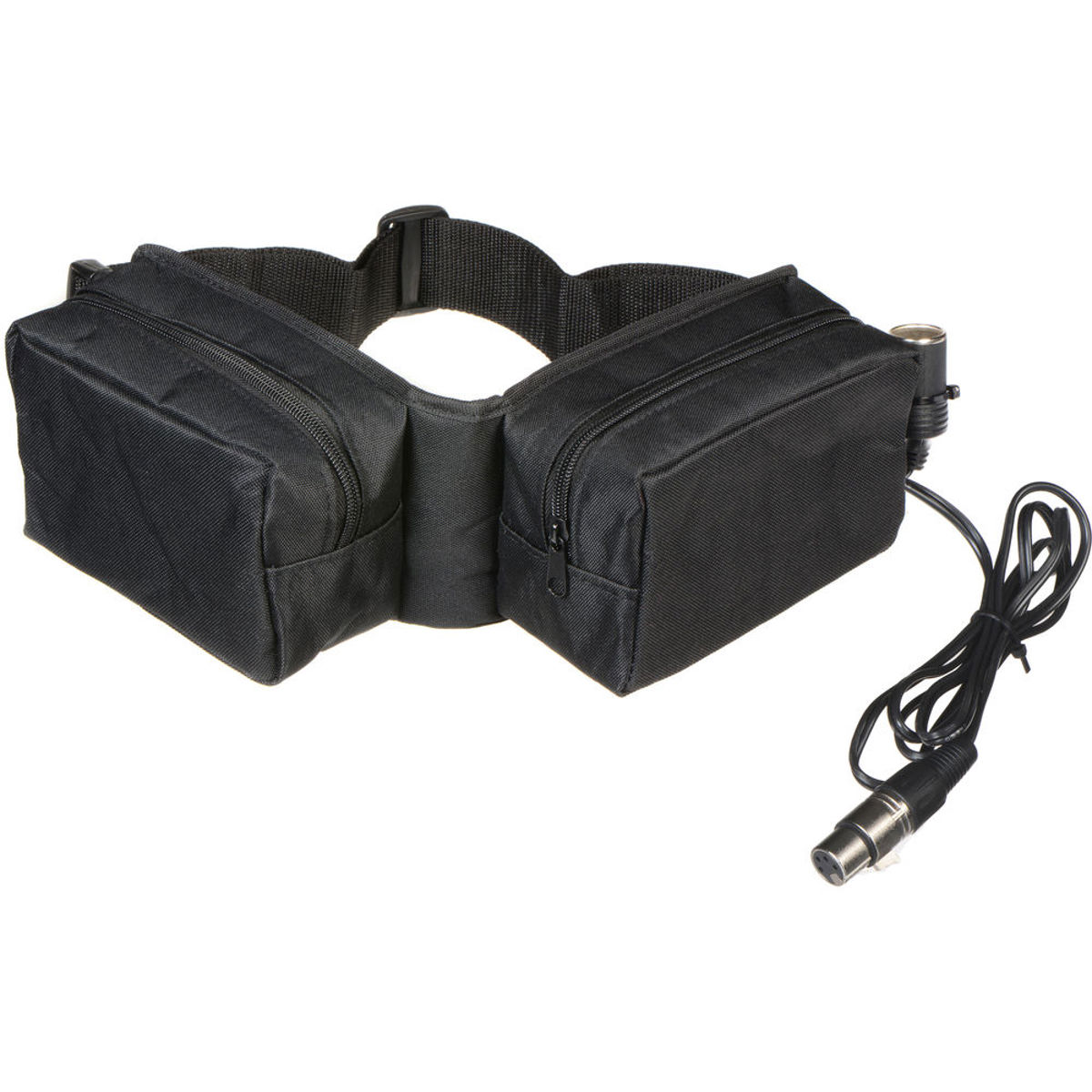 

Bescor 12v 14.4 amp Four Pouch Battery Belt with 1 Cigarette & 1 XLR