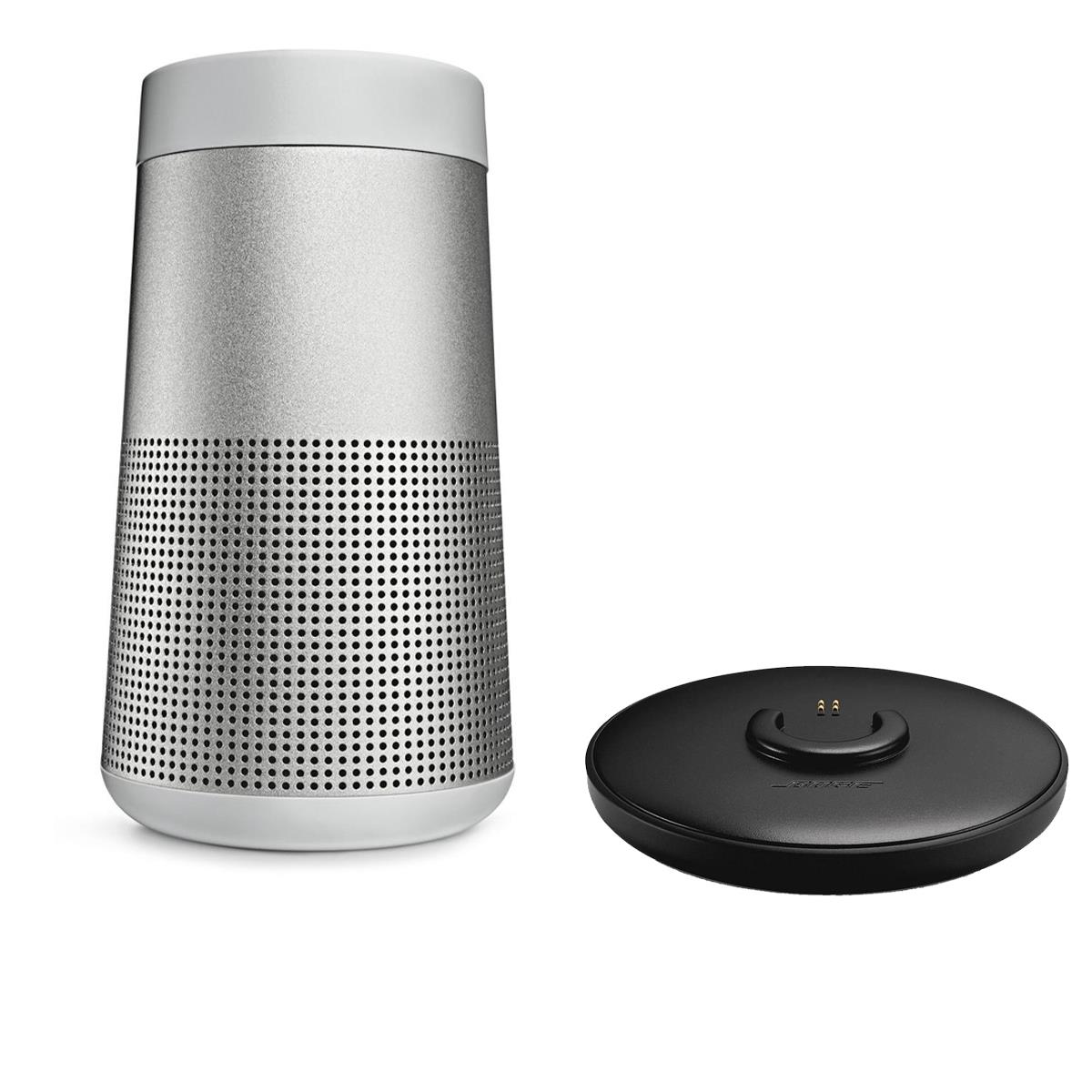 Bose SoundLink Revolve II Bluetooth Speaker, Luxe Gray with Charging Cradle -  858365-0300 K