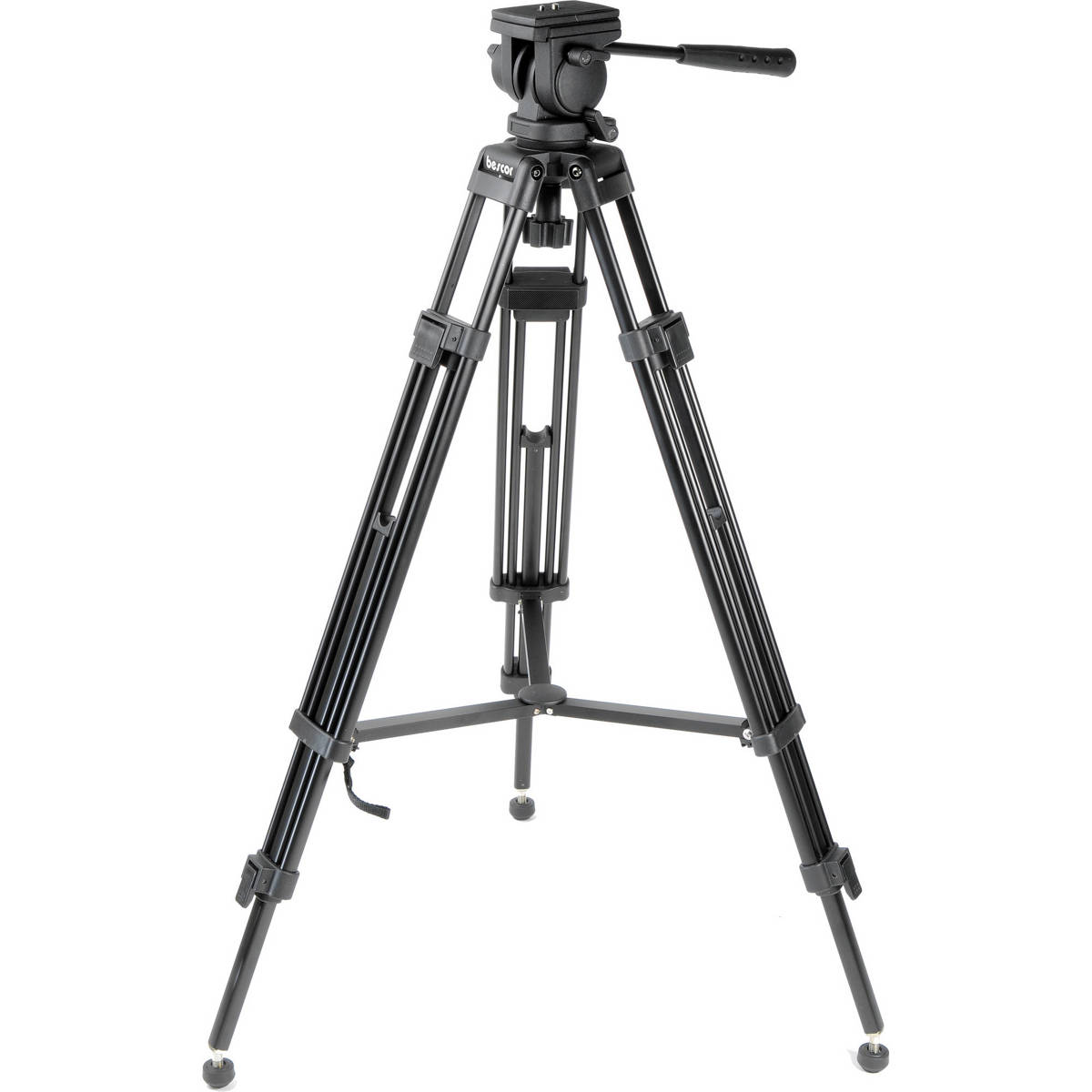 

Bescor TH-770 3-Section Al Tripod with 65mm Ball Base Fluid Head & Mid Spreader