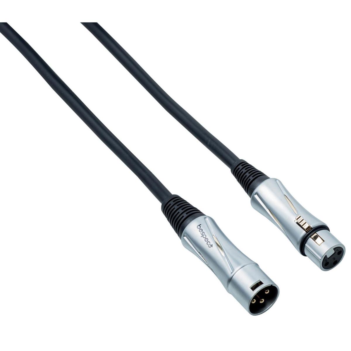 

Bespeco Platinum PT100FM 3' Cannon Male to Female Assembled Microphone Cable