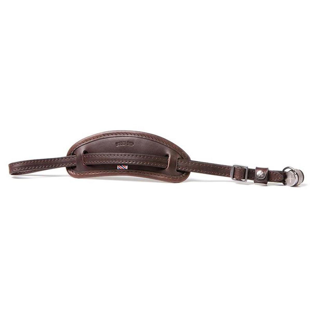 

Barber Shop Tight Contour Camera Hand Strap, Dark Brown Leather