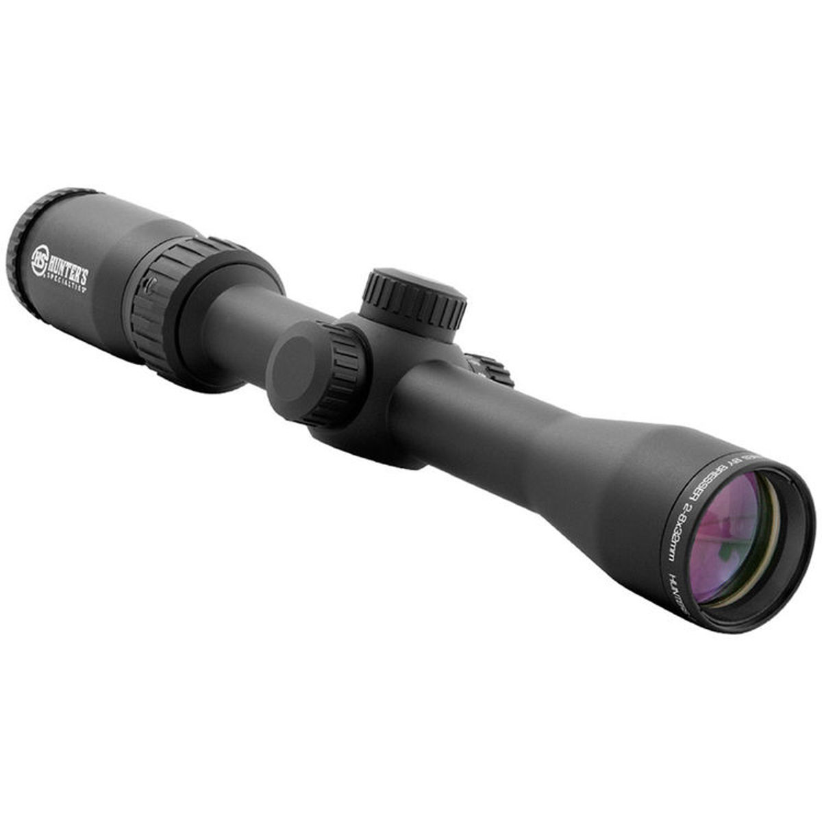 

Bresser 2-8x32 Hunter Riflescope, Panel Reticle, Side Parallax Focus, 1" Tube