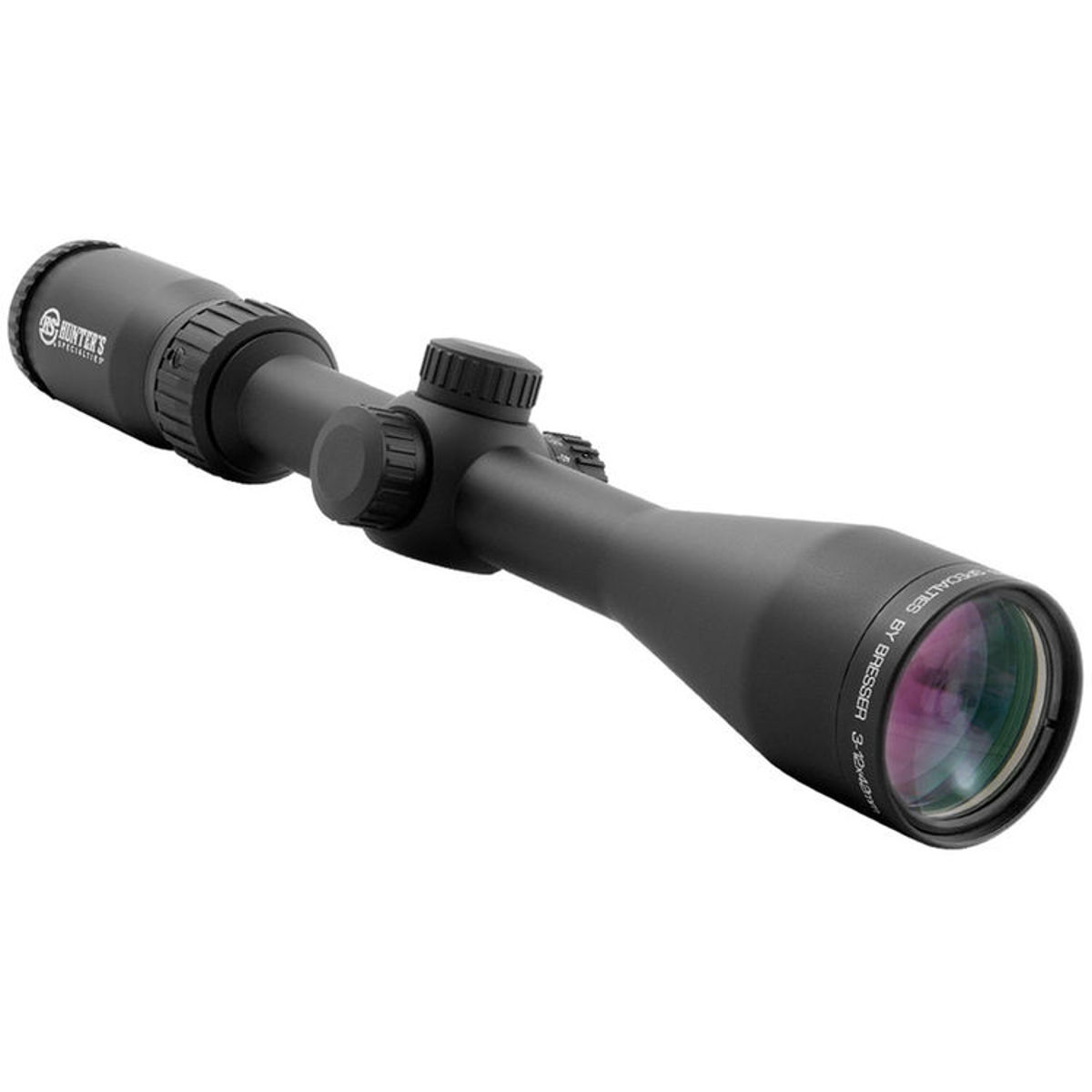 Bresser 3-12x42 Hunter Riflescope, Spec. Purpose Ret, Side Parallax, 1" Tube -  HS-31242