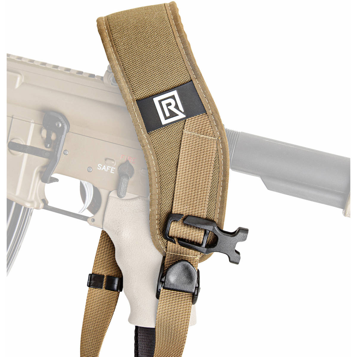 

BlackRapid Sport X FA Coyote Rifle Sling, Swivel Locking Carabiner, Single Point