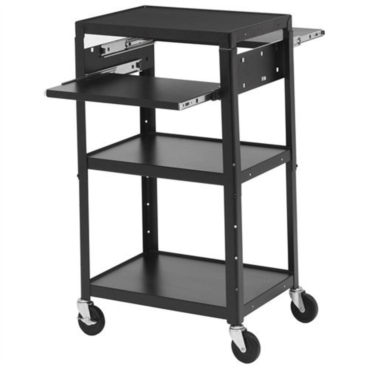 

Bretford 34-42" Adjustable A/V Mobile Projector Cart with 2x Pull-Out Shelves