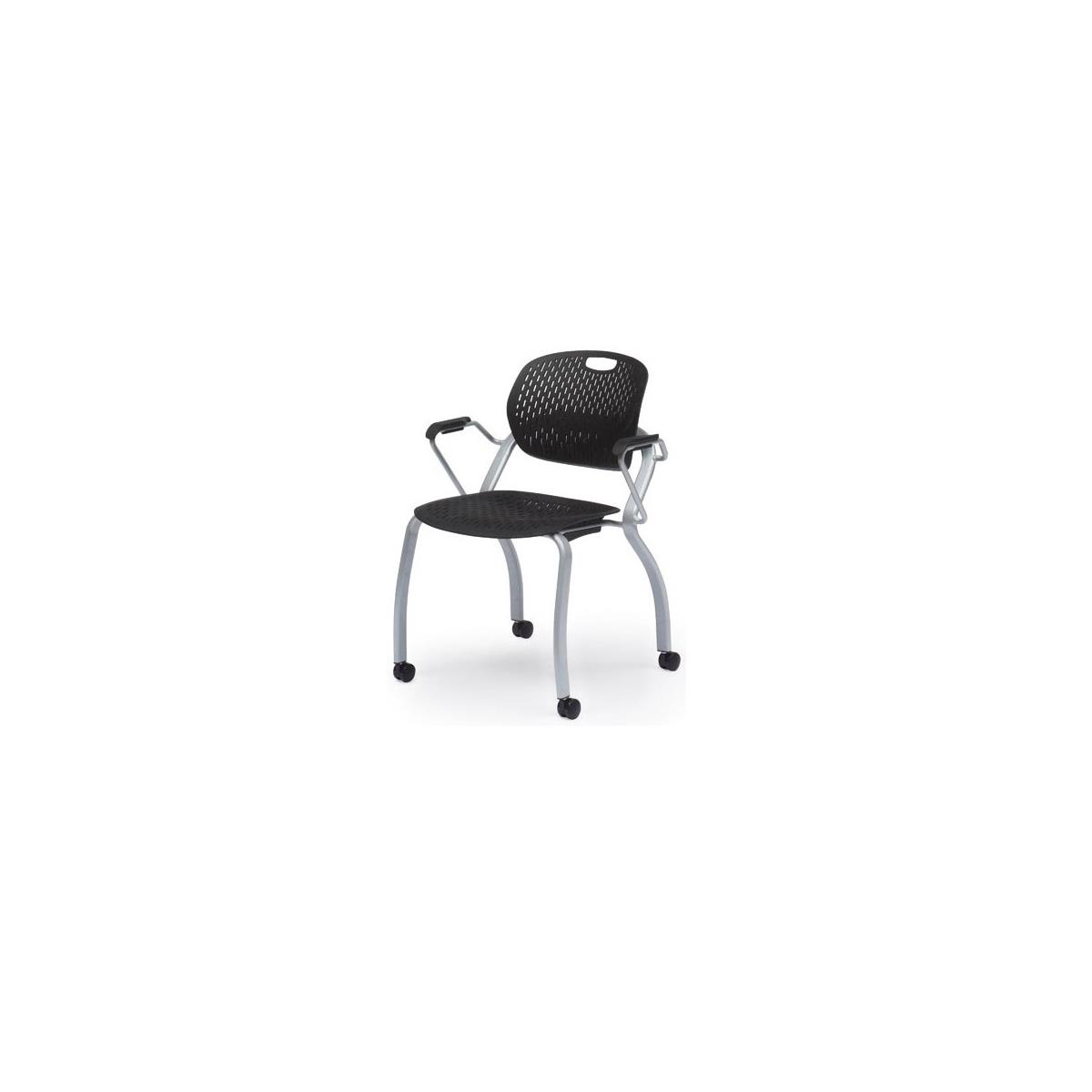 Image of Bretford Student Arm Chair Stacking with Casters