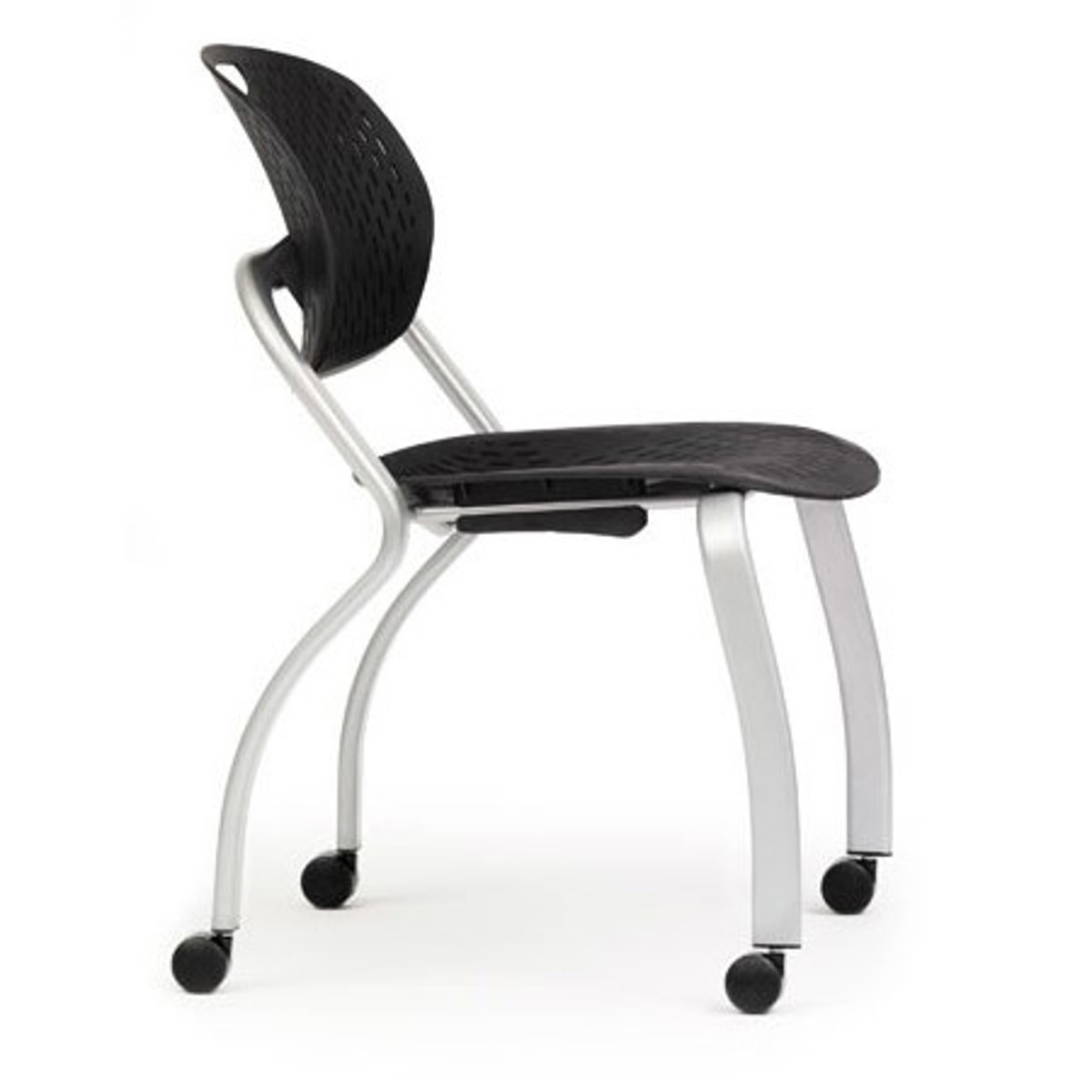 

Bretford Student Armless Chair, Stacking with Casters