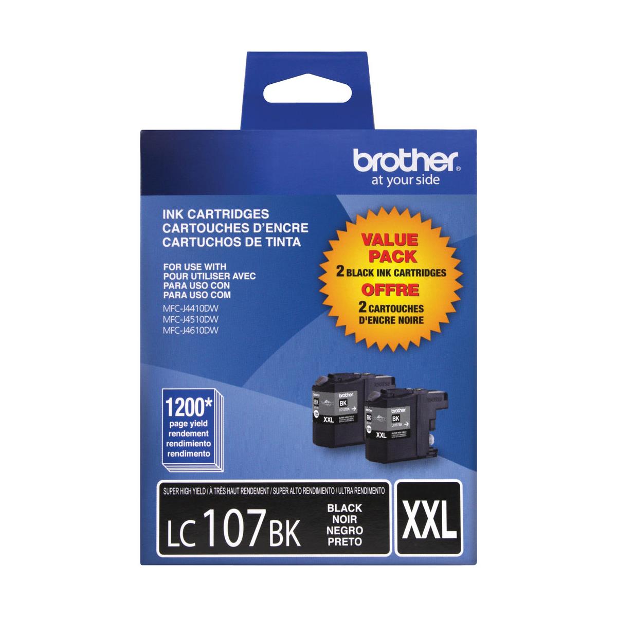 Image of Brother LC107 Innobella Super High-Yield XXL Ink Cartridges