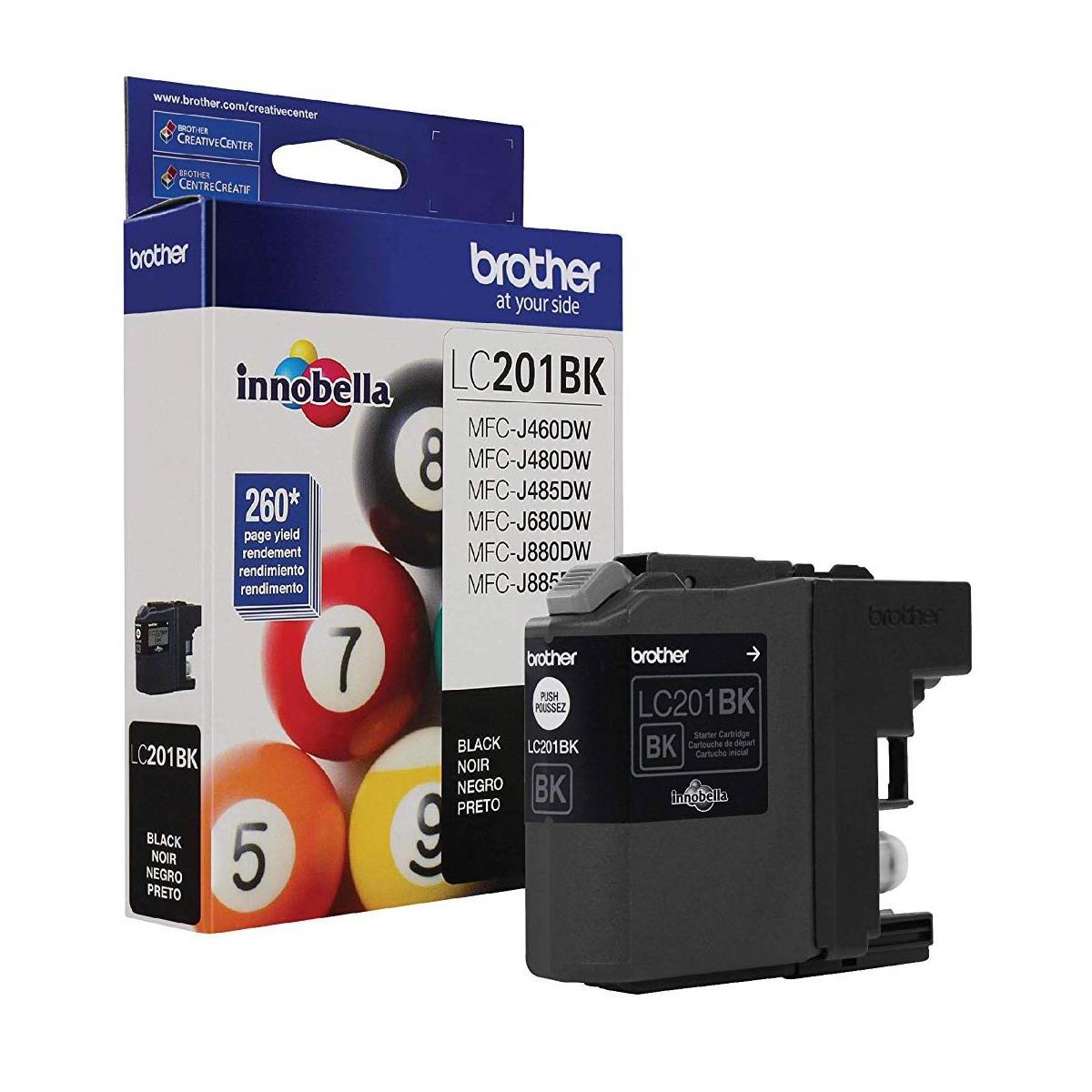

Brother LC201 Innobella Standard-Yield Ink Cartridge, 260 Pages Yield, Black