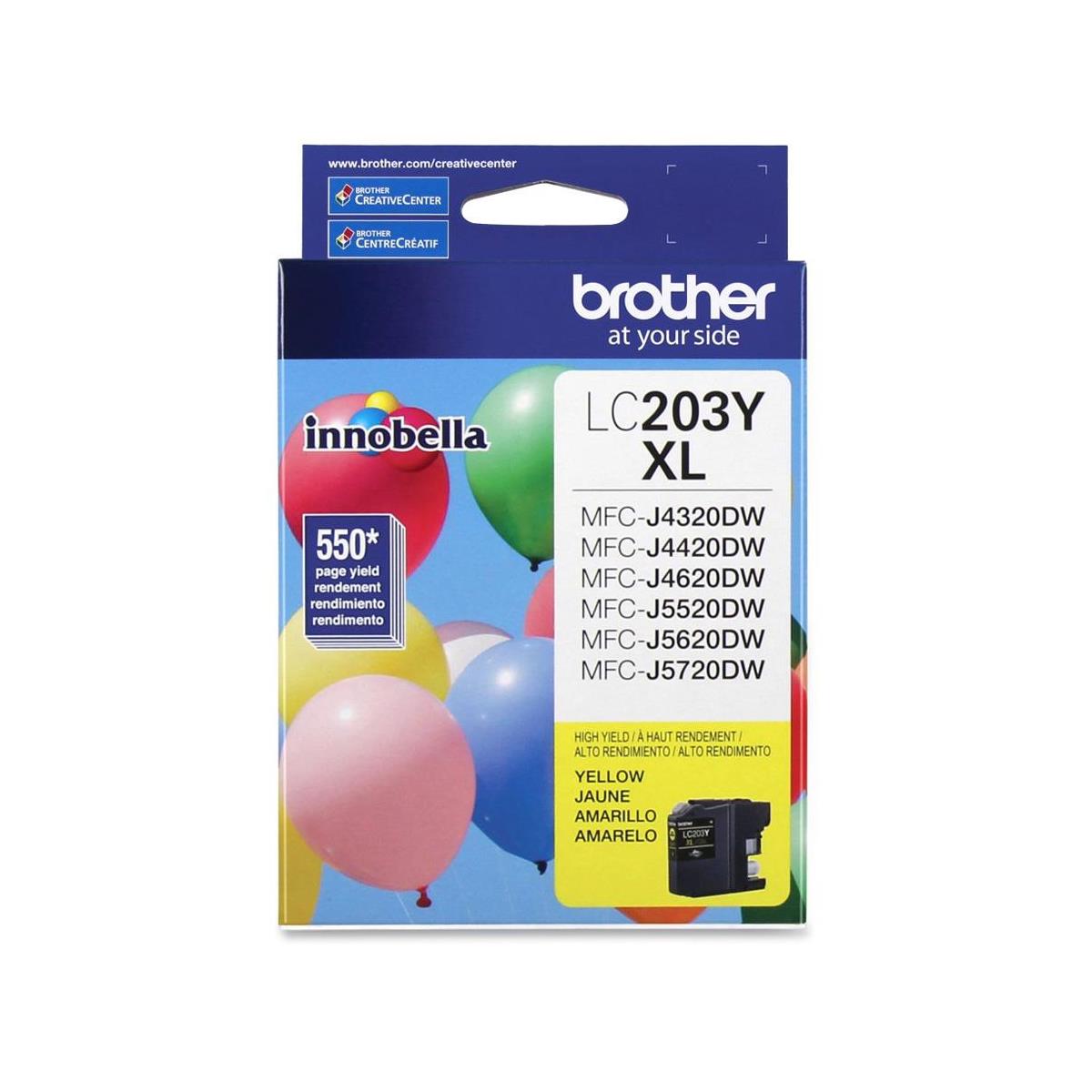 Image of Brother LC203Y Innobella High Yield XL Yellow Ink Cartridge