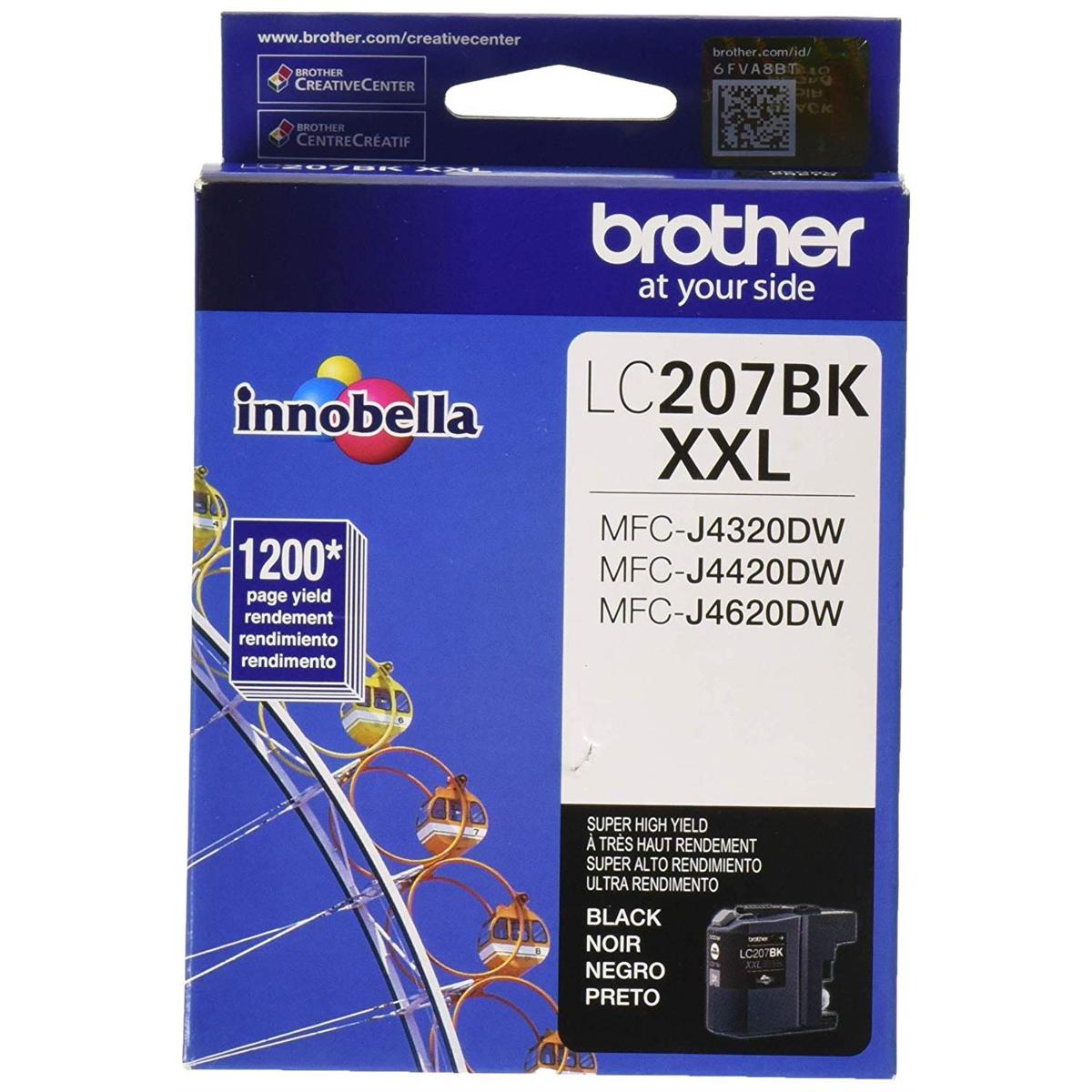 

Brother LC207 Innobella Super High-Yield XXL Ink Cartridge, 1200 Pages, Black