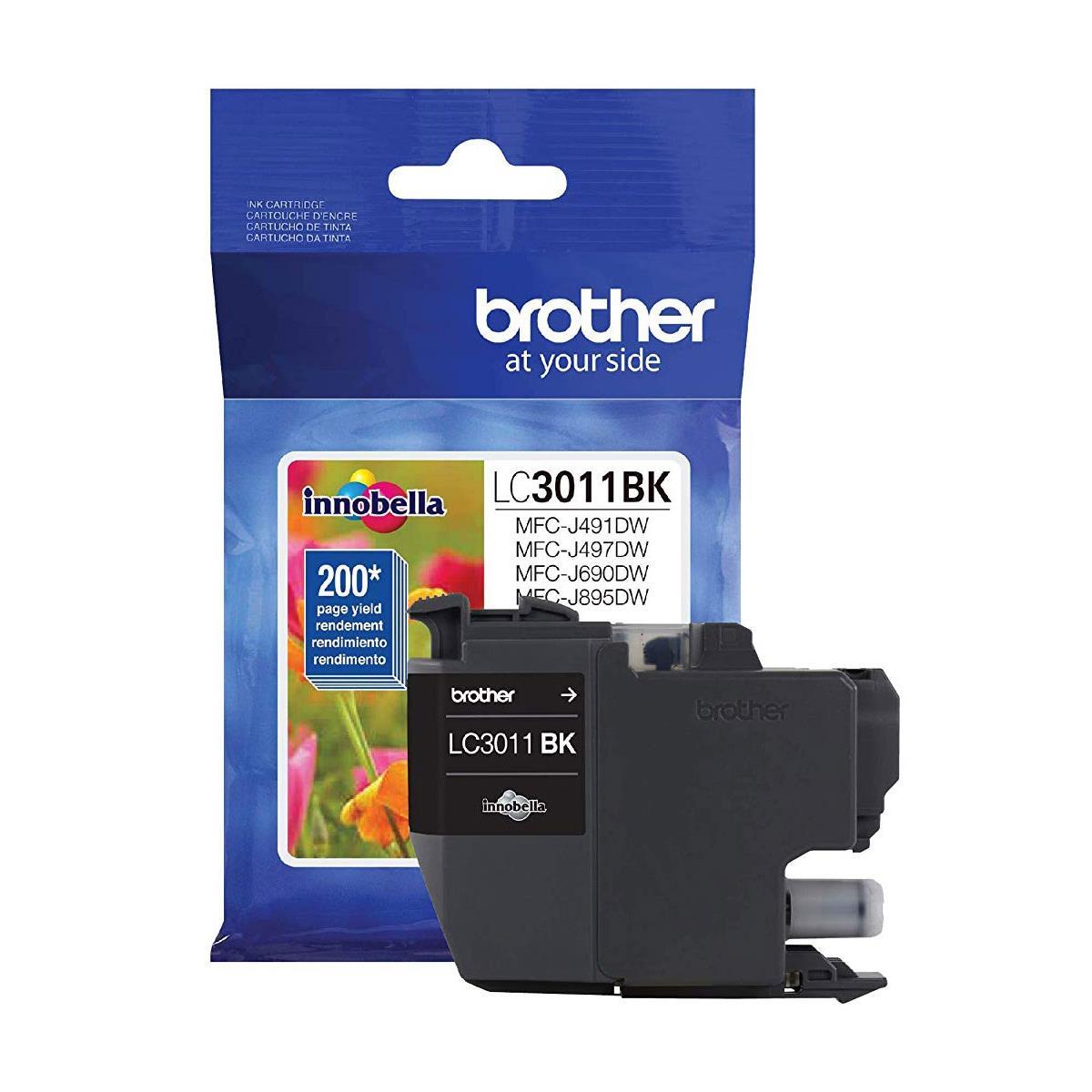 

Brother LC3011 Innobella Standard-Yield Ink Cartridge, 200 Pages Yield, Black