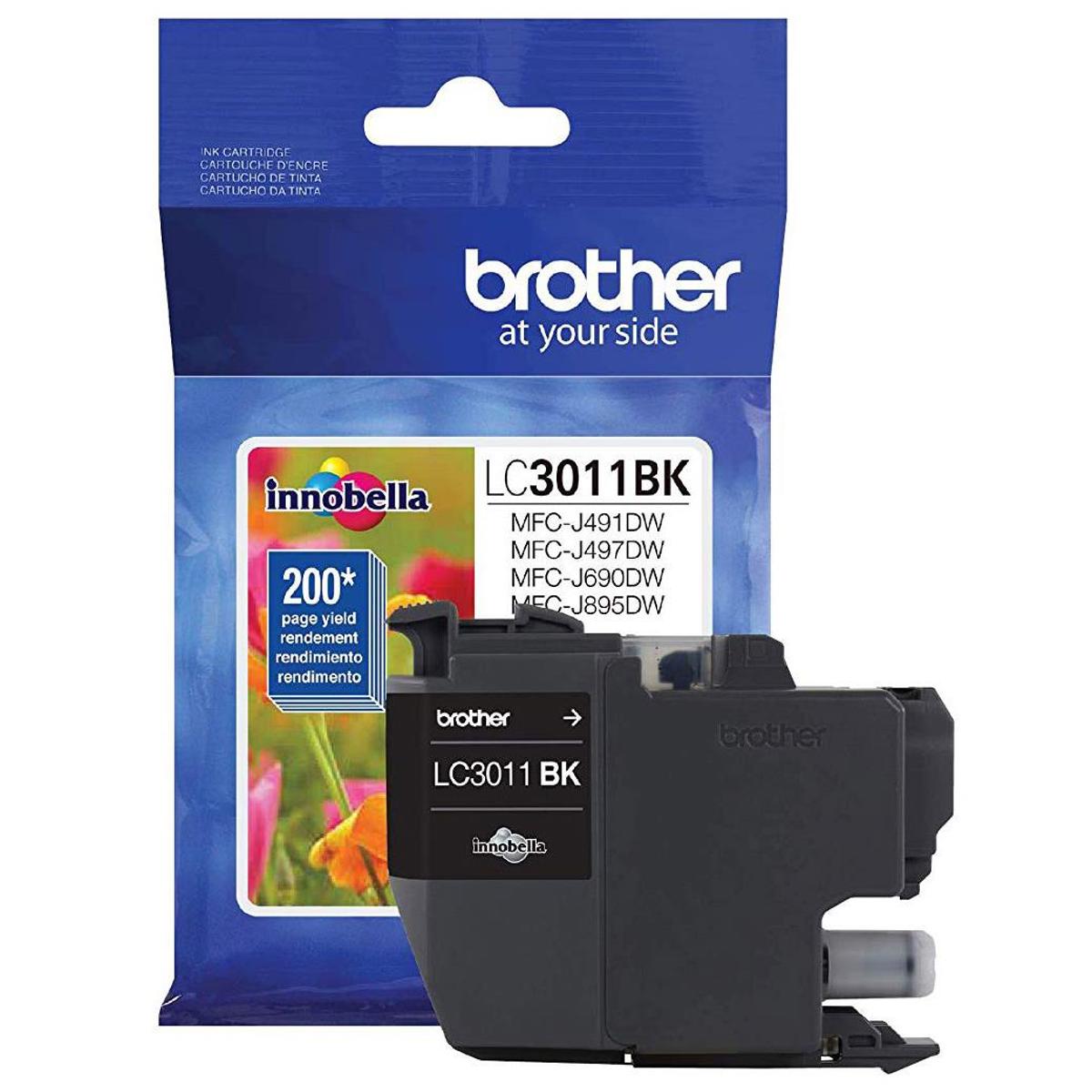 

Brother LC3011 Innobella Standard-Yield Ink Cartridge, 200 Pages Yield, Black