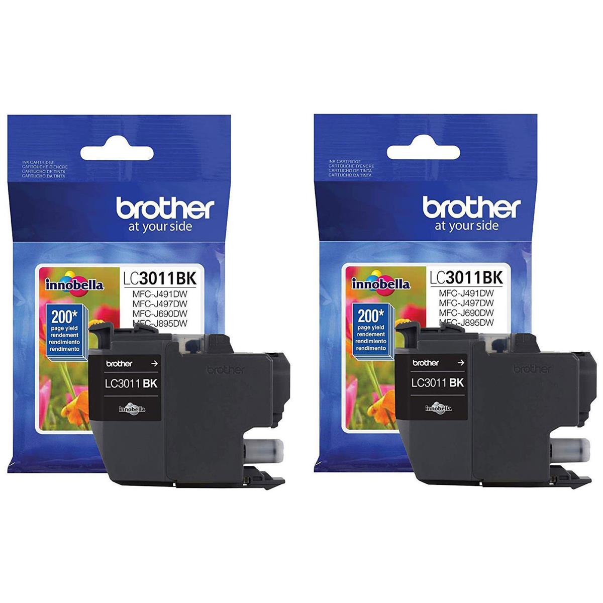 Image of Brother 2x LC3011 Innobella Standard-Yield Ink Cartridge