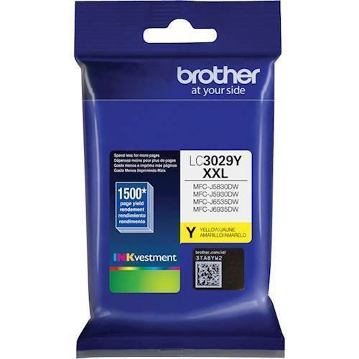 

Brother LC3029 XXL INKvestment Super High-Yield Yellow Ink Cartridge