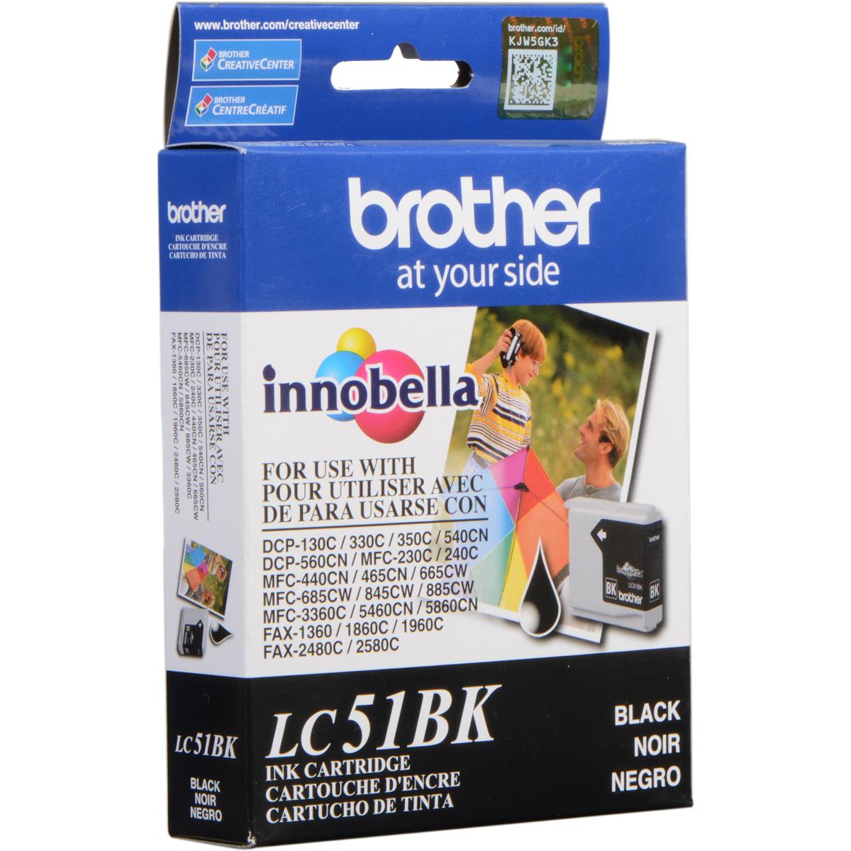 Image of Brother LC51BK Black Ink Cartridge