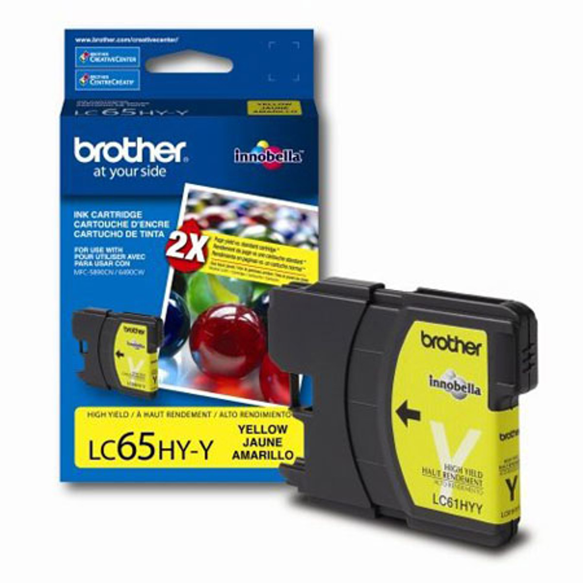 

Brother Innobella High Yield Yellow Ink Cartridge, 750 Page Yields