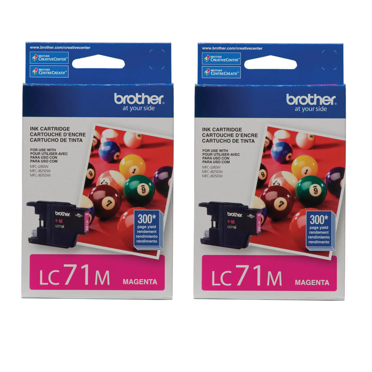 

Brother 2 Pack LC71 Innobella Standard Yield Magenta Ink Cartridge
