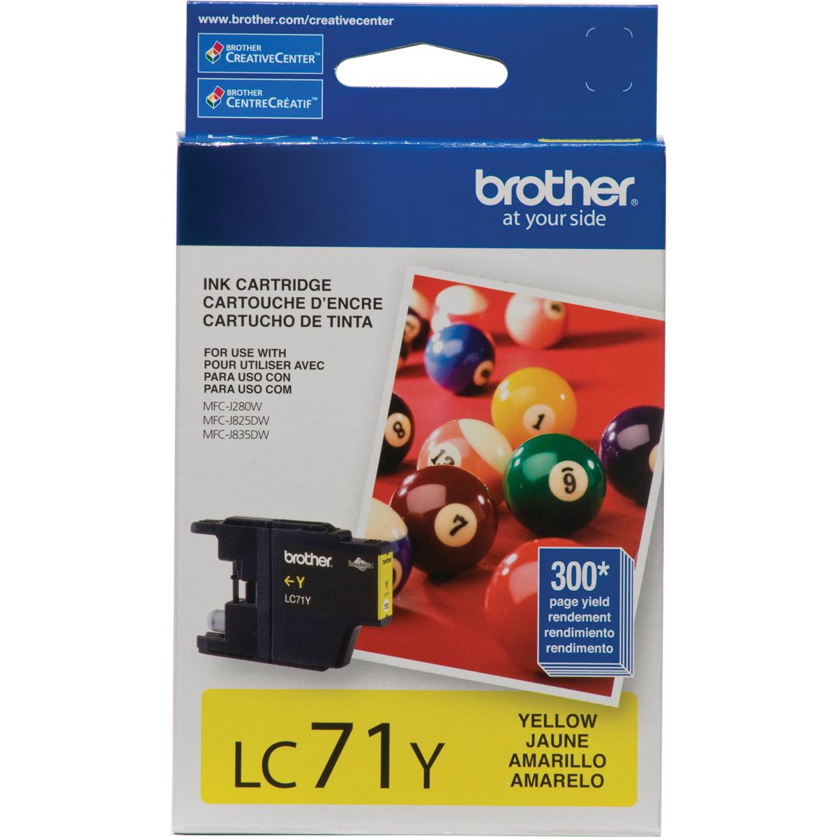 Image of Brother LC71 Innobella Standard Yield Yellow Ink Cartridge