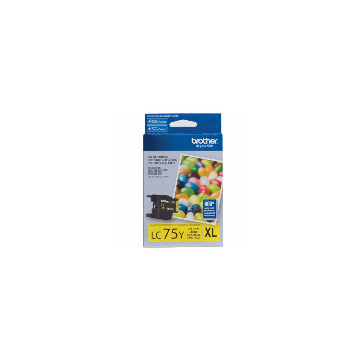 Image of Brother LC75Y Innobella XL High Yield Yellow Ink Cartridge