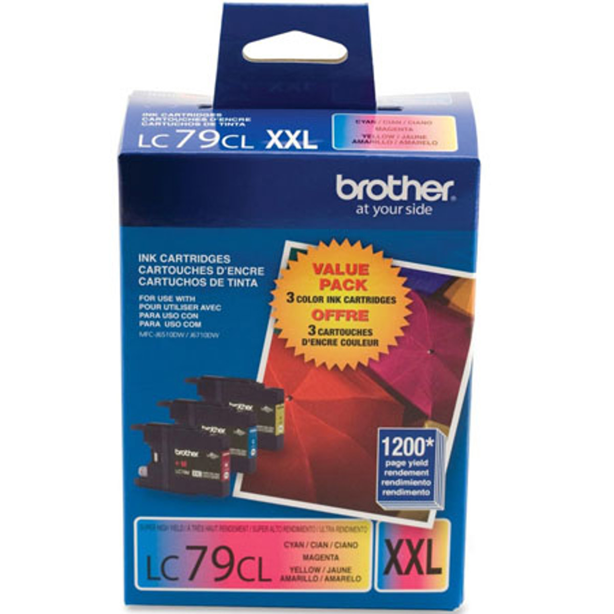 Image of Brother LC793PKS Innobella Super High Yield Cyan/Magenta/Yellow Ink Cartridge