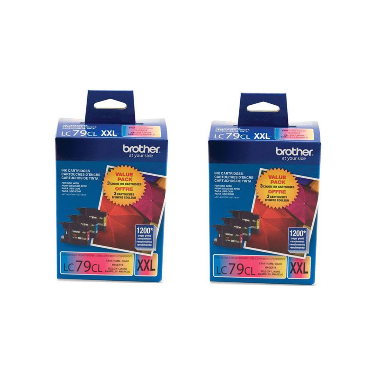 Image of Brother 2x LC793PKS Innobella Super High Yield Cyan/Magenta/Yellow Ink Cartridge