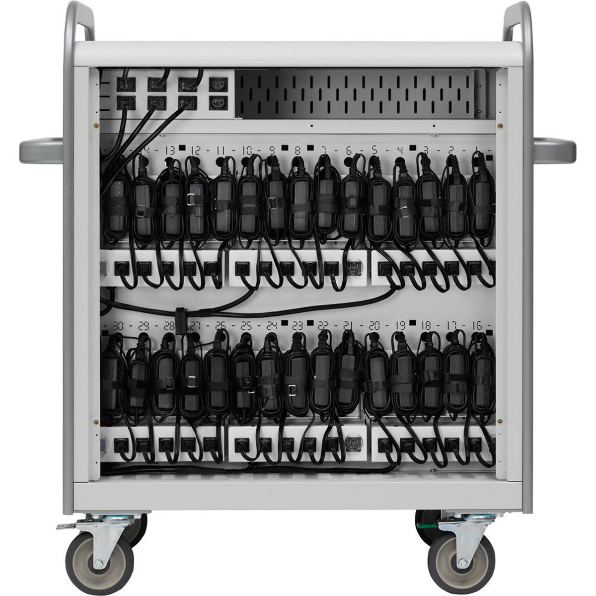 

Bretford Pulse L MDMLAP30BP-CTAL 30-Unit Laptop Cart with Back Panel, Concrete