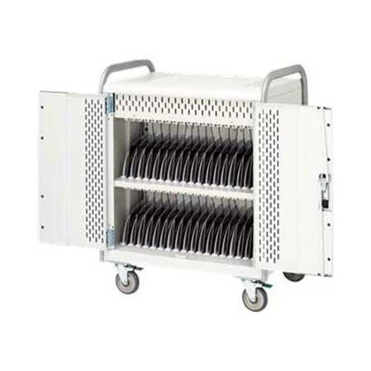 

Bretford 36 Unit Tablet Storage and Charging Cart with 5" Swivel Locking Casters